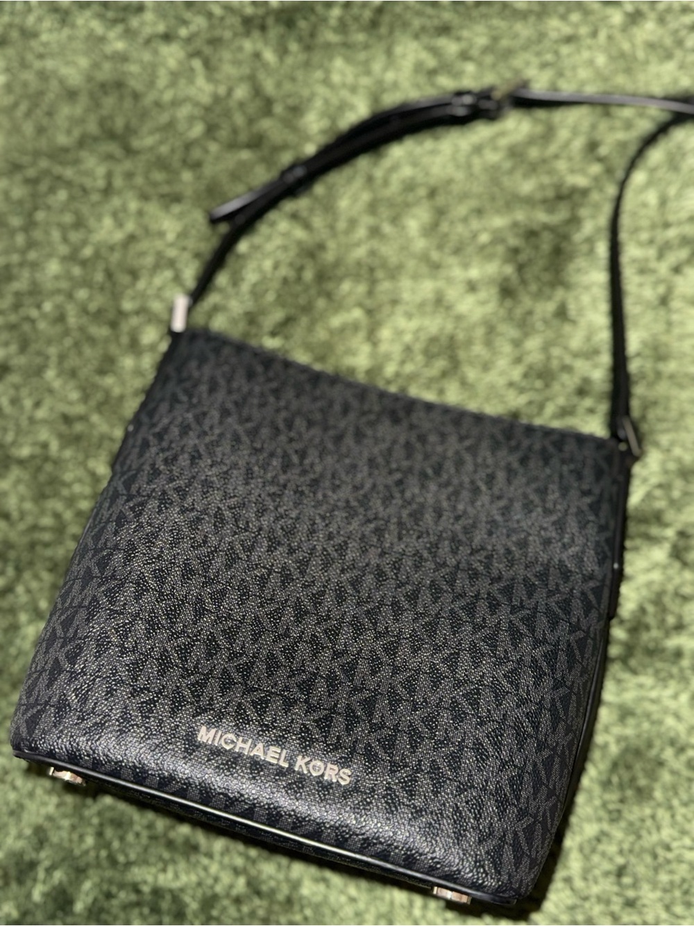 Michael Kors Black Signature MK Crossbody Bag